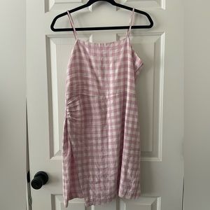 Pink Checkered Dress